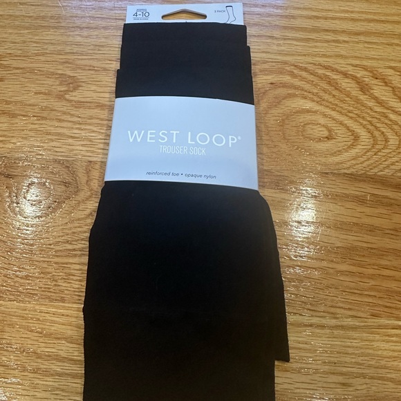 West Loop Black trouser socks 3 pack - Picture 1 of 3
